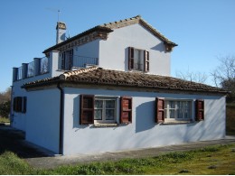 RESTORED FARMHOUSE NEAR THE SEA in the Municipality of Montefiore dell'Aso province of Ascoli Piceno in the Marche in Italy